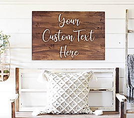 Kişiye Özel Ahşap Duvar Dekoru – 30 x 50 cm Yazılı Tasarım